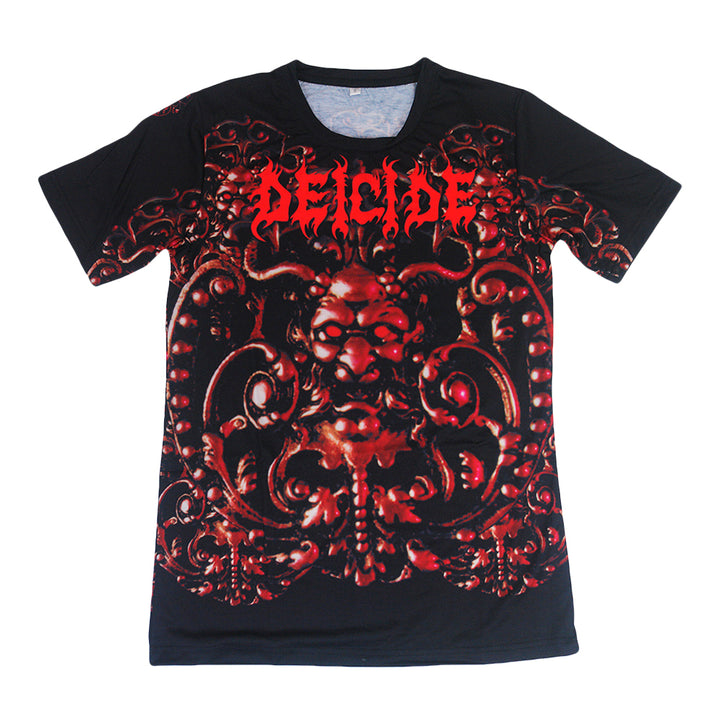 Medallion-Sublimated Black T-Shirt