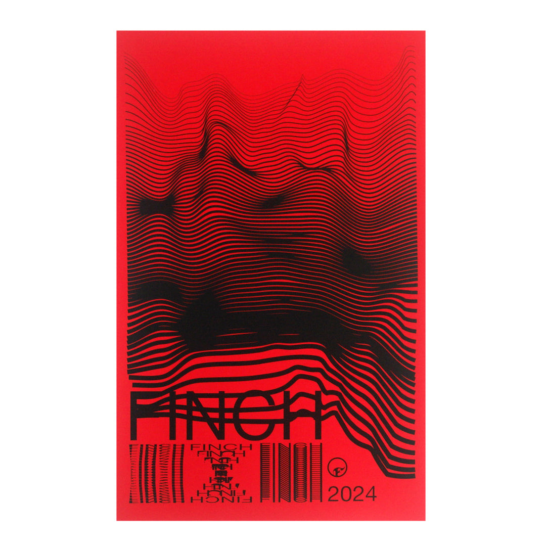 finch Distorted 2024 - Screen Printed Poster