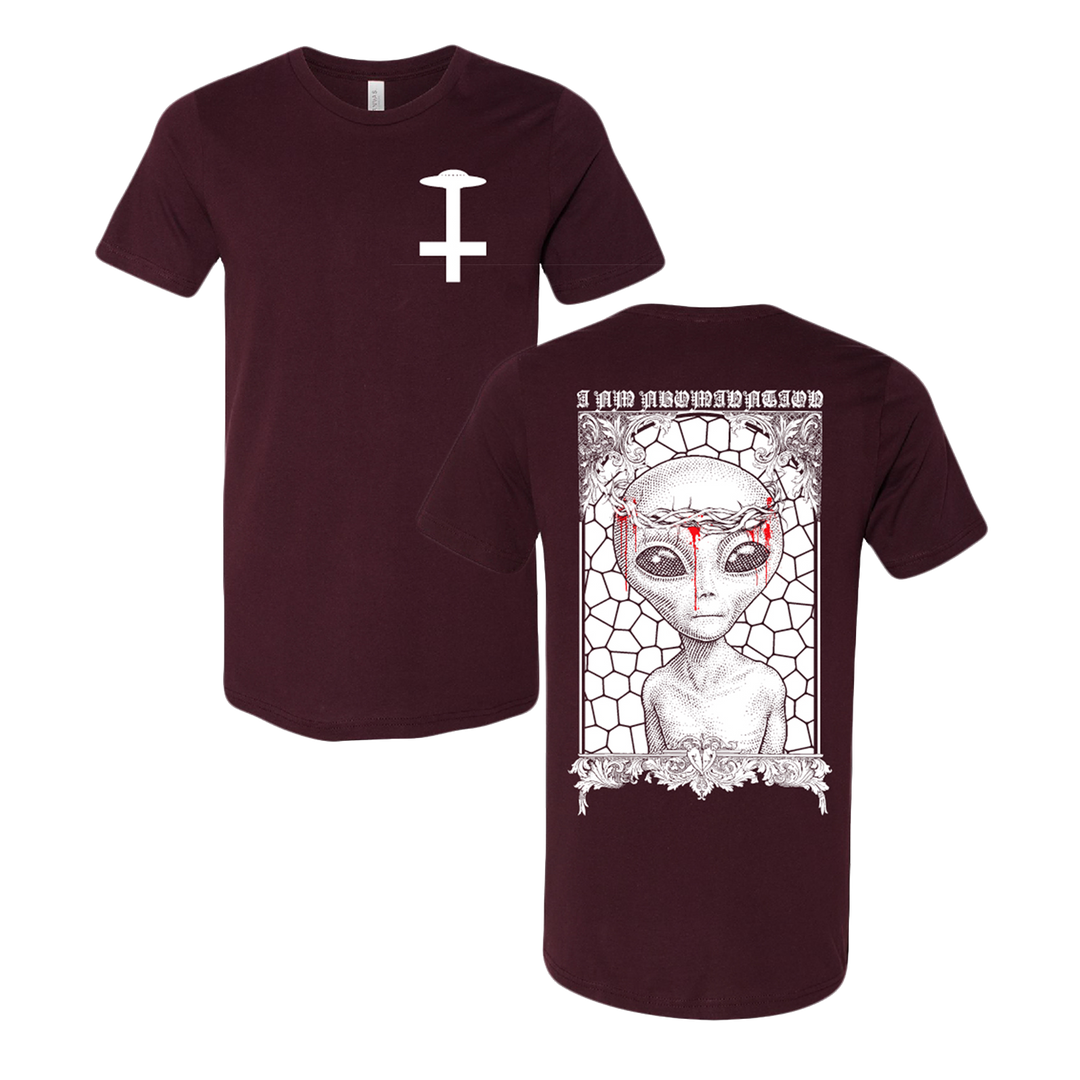 i am abomination Jesus Alien - Oxford Blood T-Shirt