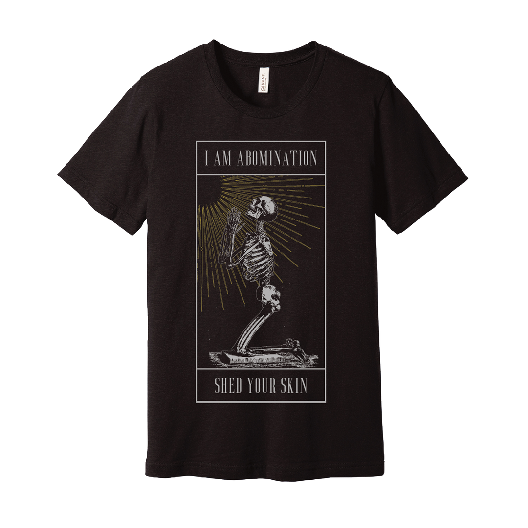 i am abomination Shed Your Skin - Heather Black T-Shirt