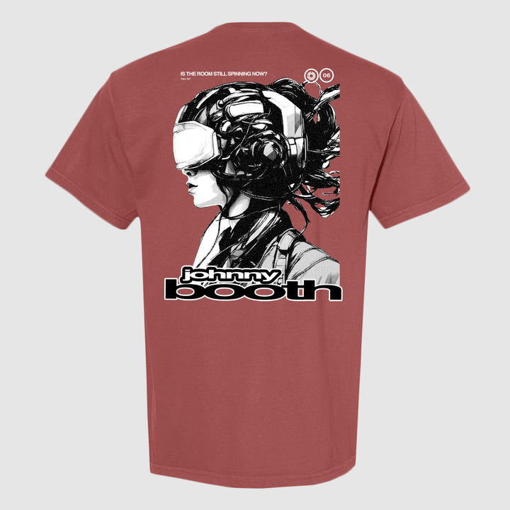 johnny booth Biomech - Brick Red T-Shirt back