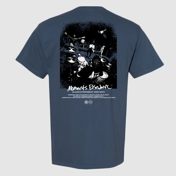 johnny booth Moments Elsewhere - Midnight Blue Tee Shirt back