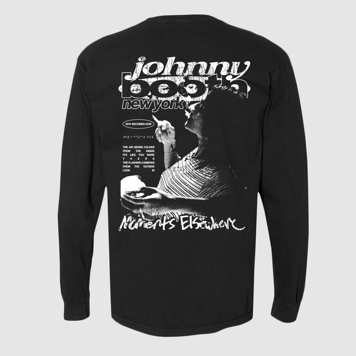 johnny booth Smoking - Black Long Sleeve back