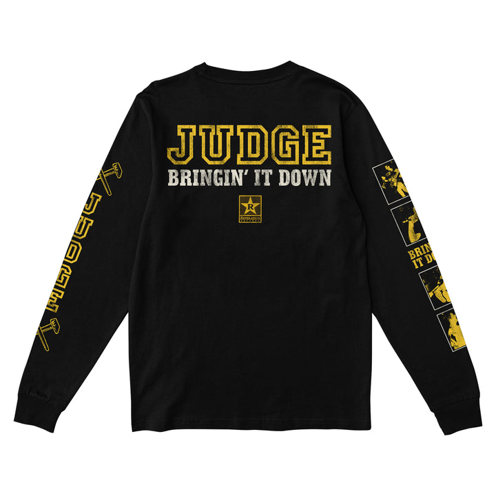 judge Bringin' It Down Cover Photo Black Long Sleeve back
