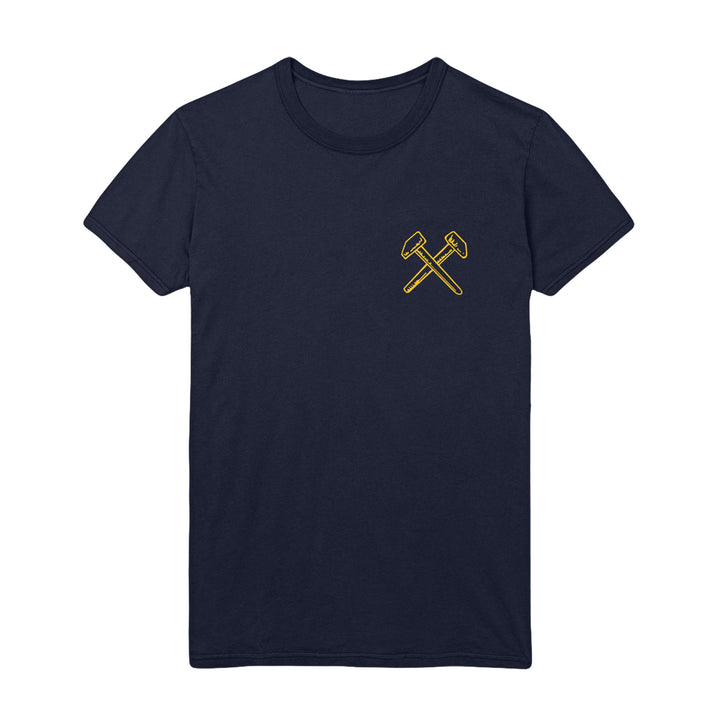 judge No Apologies Navy T-Shirt front