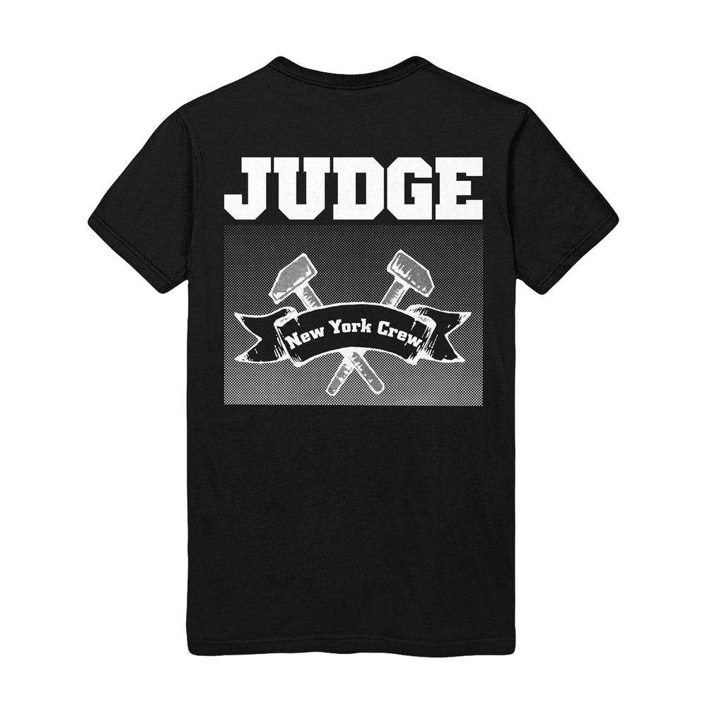 judge Schism Records - Black T-Shirt back