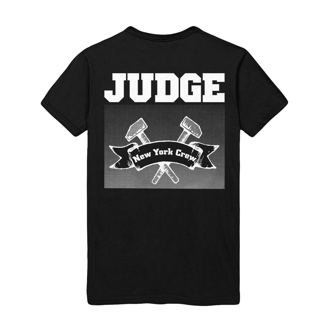 judge Schism Records - Black T-Shirt back