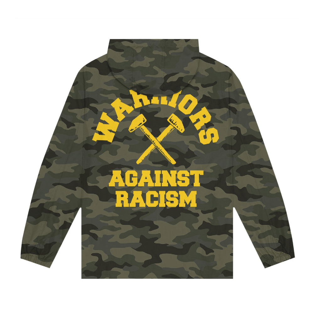 judge Warriors Against Racism Camo Zip-Up Windbreaker back