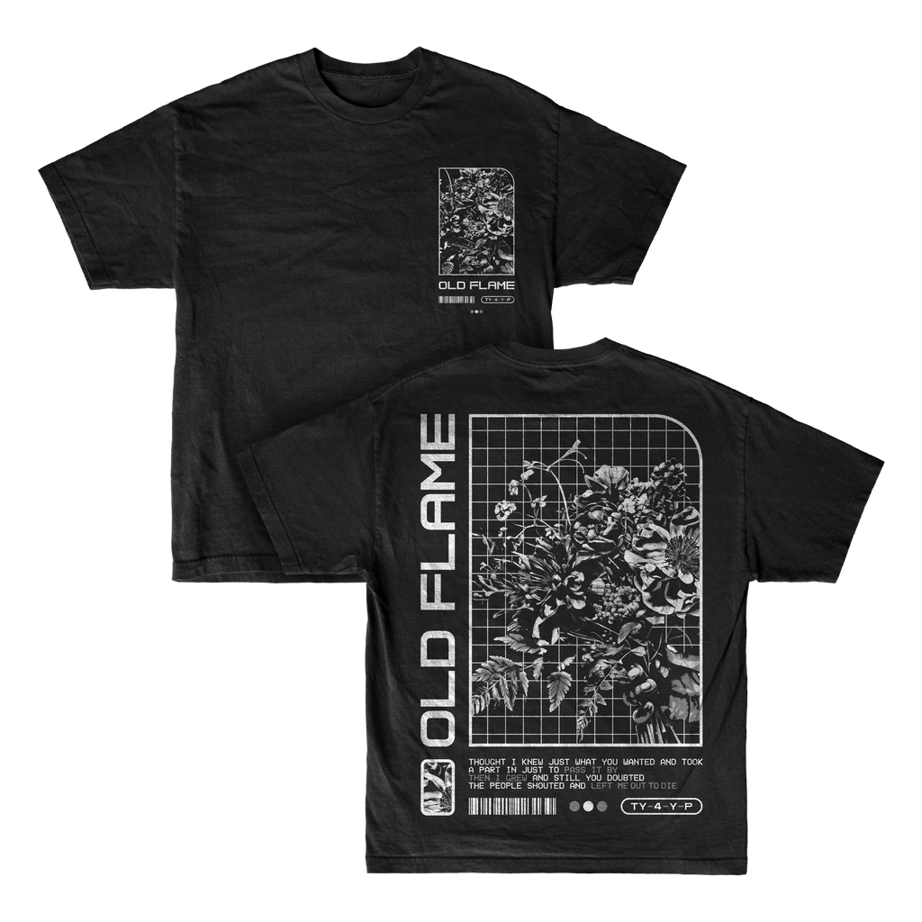 Flower - Black T-Shirt – MerchNow