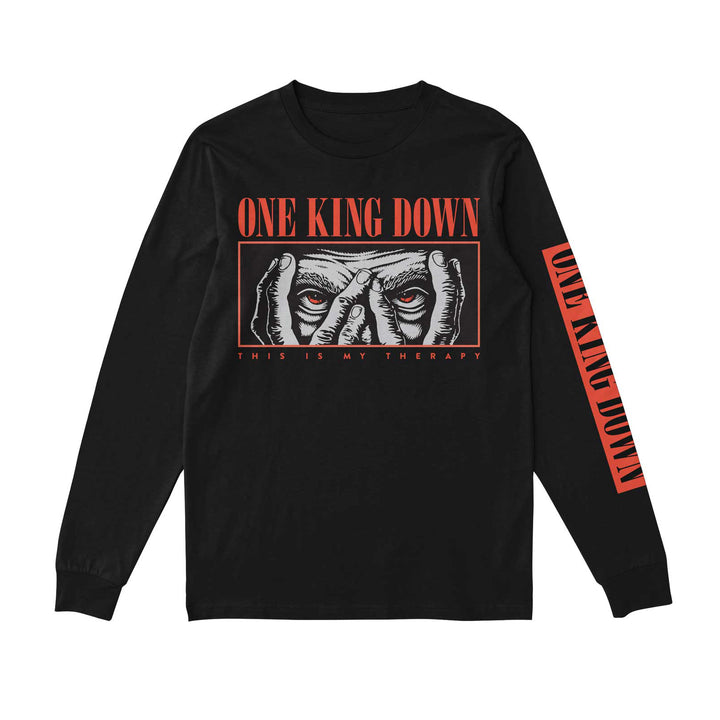 one king down This Is My Therapy - Black Long Sleeve shirt
