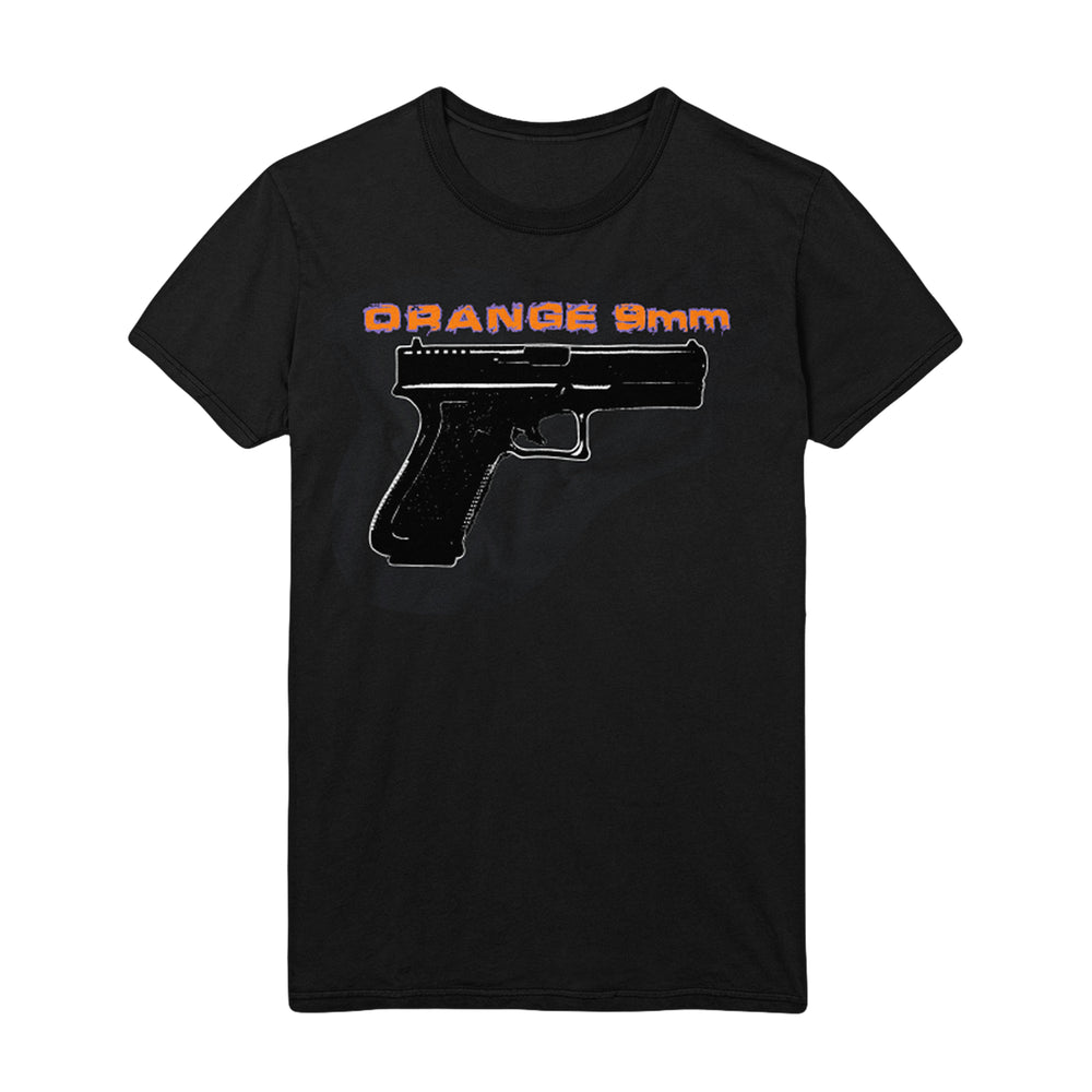 orange 9mm Glock Black T-Shirt front