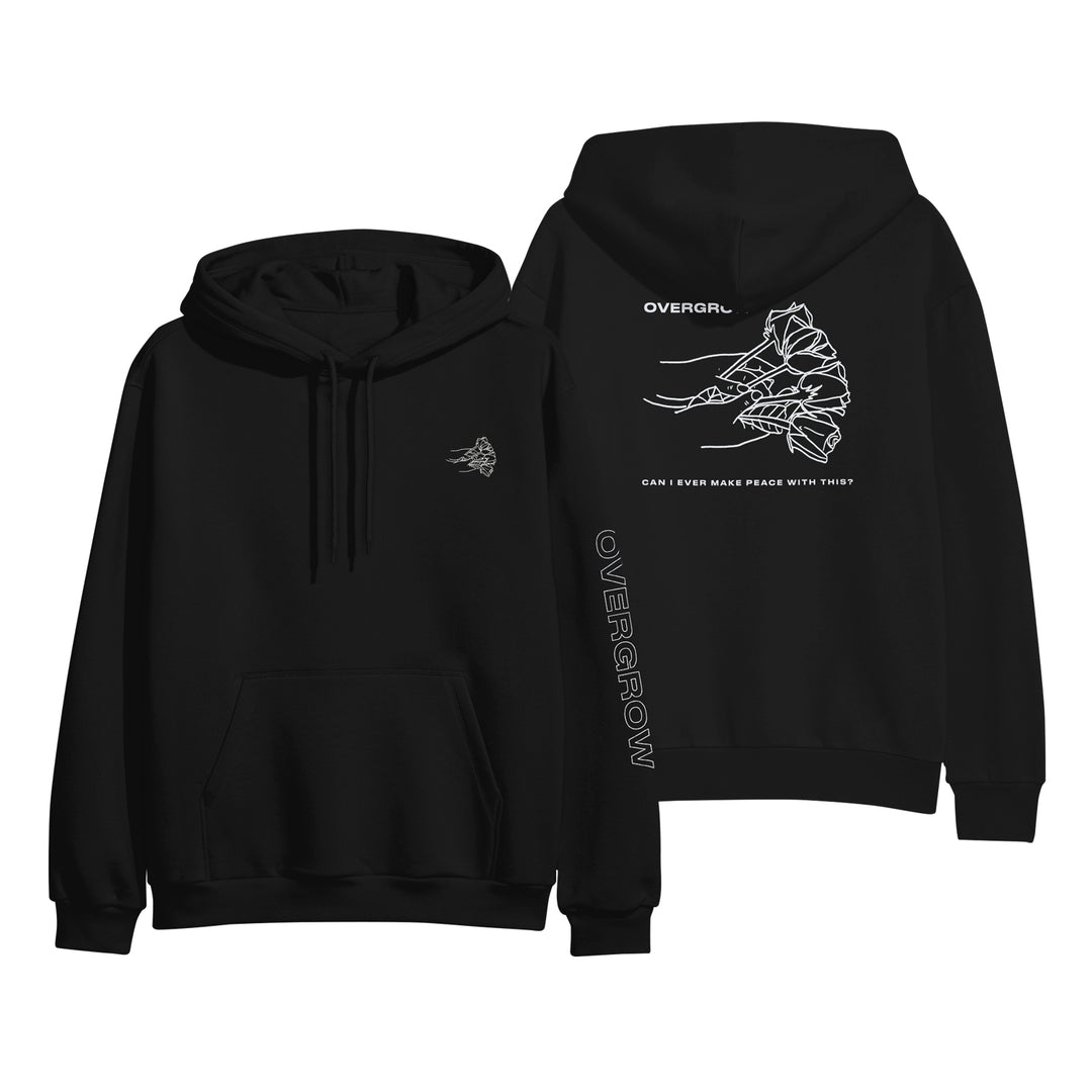 overgrow Aching Hands - Black Pullover front and back