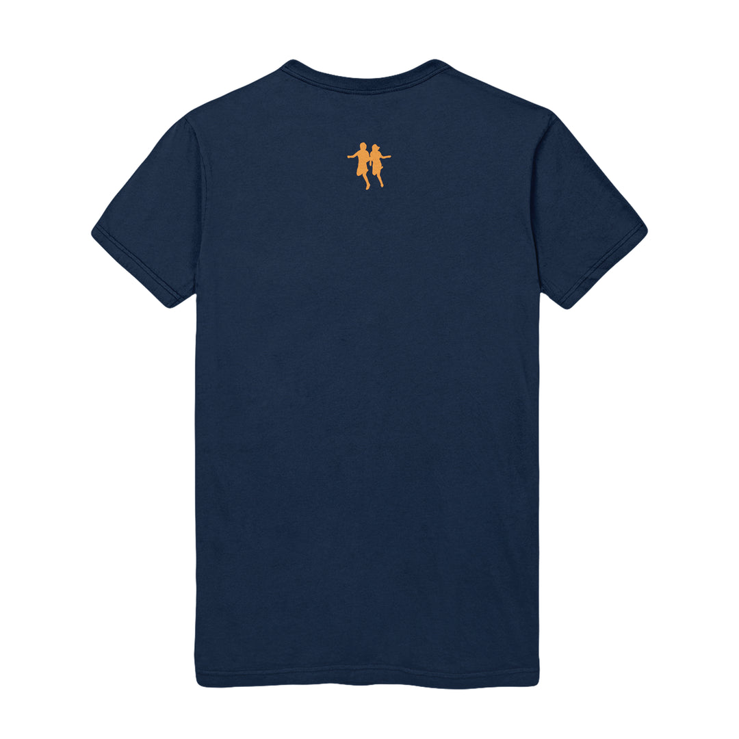 rival schools Cat Navy T-Shirt back