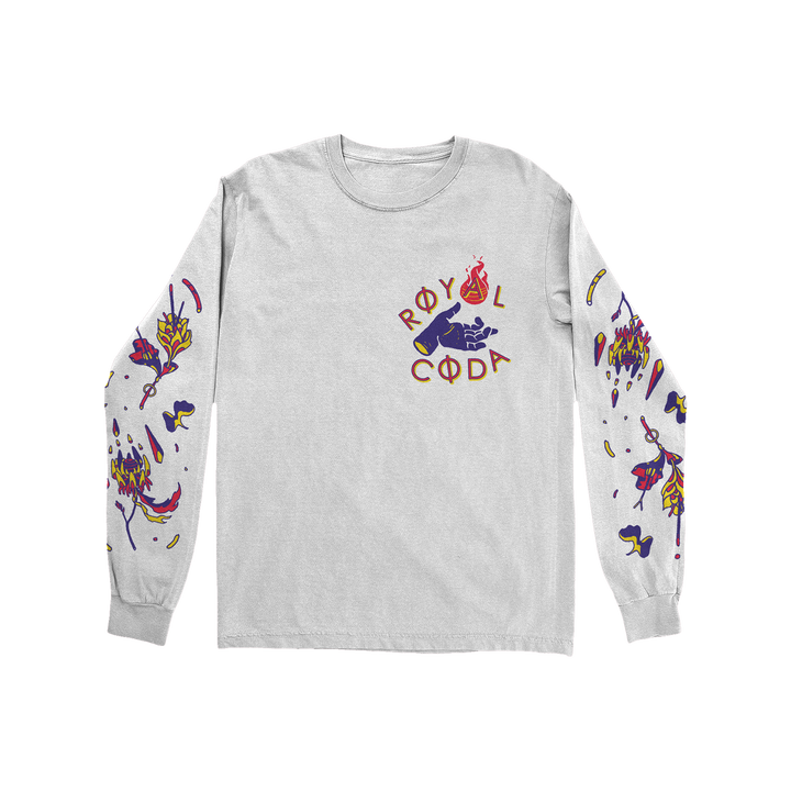 royal coda To Only A Few At First - White Long Sleeve front 
