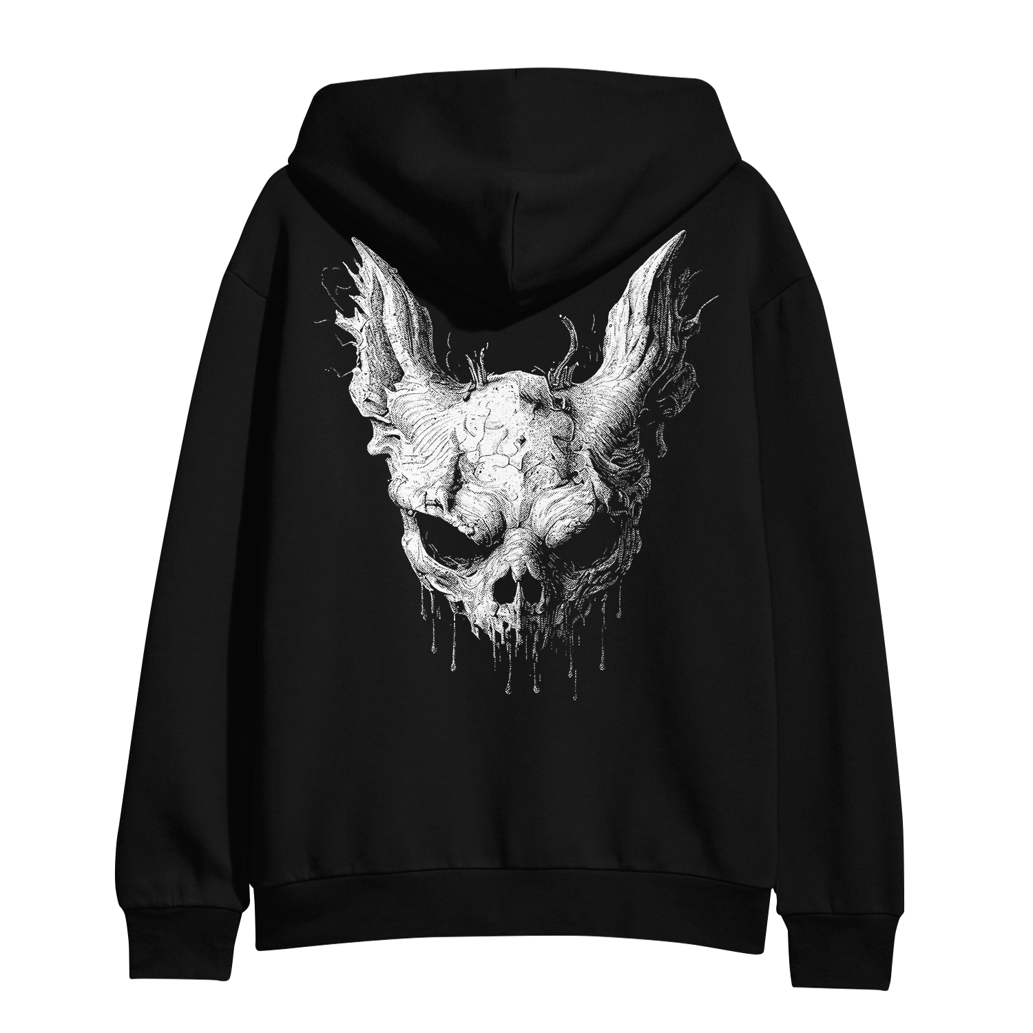 Branded Outline - Black Pullover – MerchNow