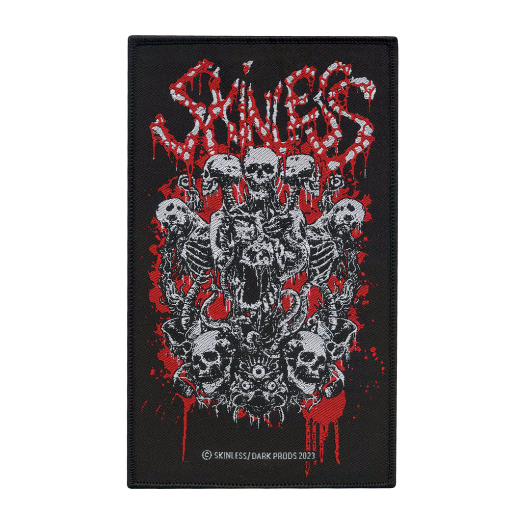 skinless Life Sucks (Black Border) Black Patch