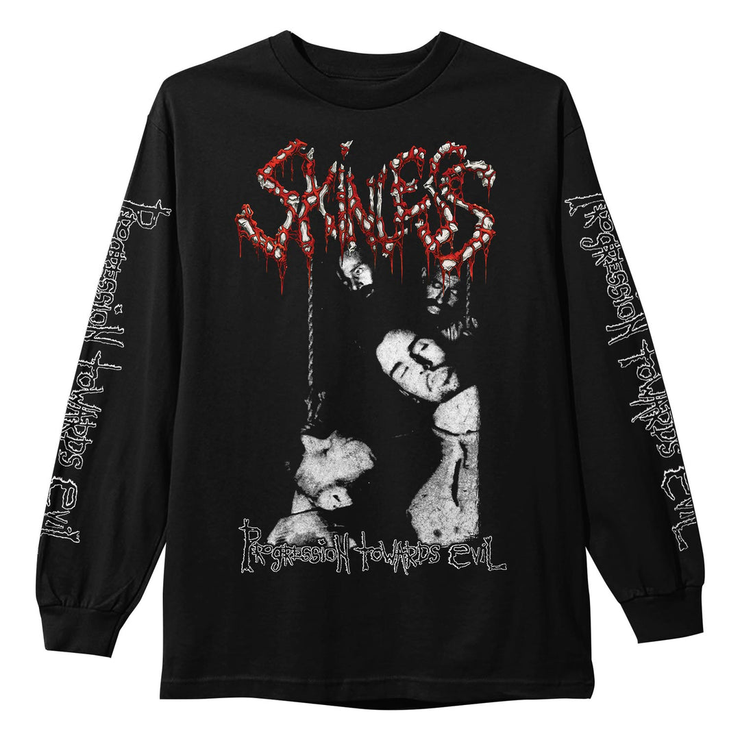 skinless Progression Towards Evil Black Long Sleeve front
