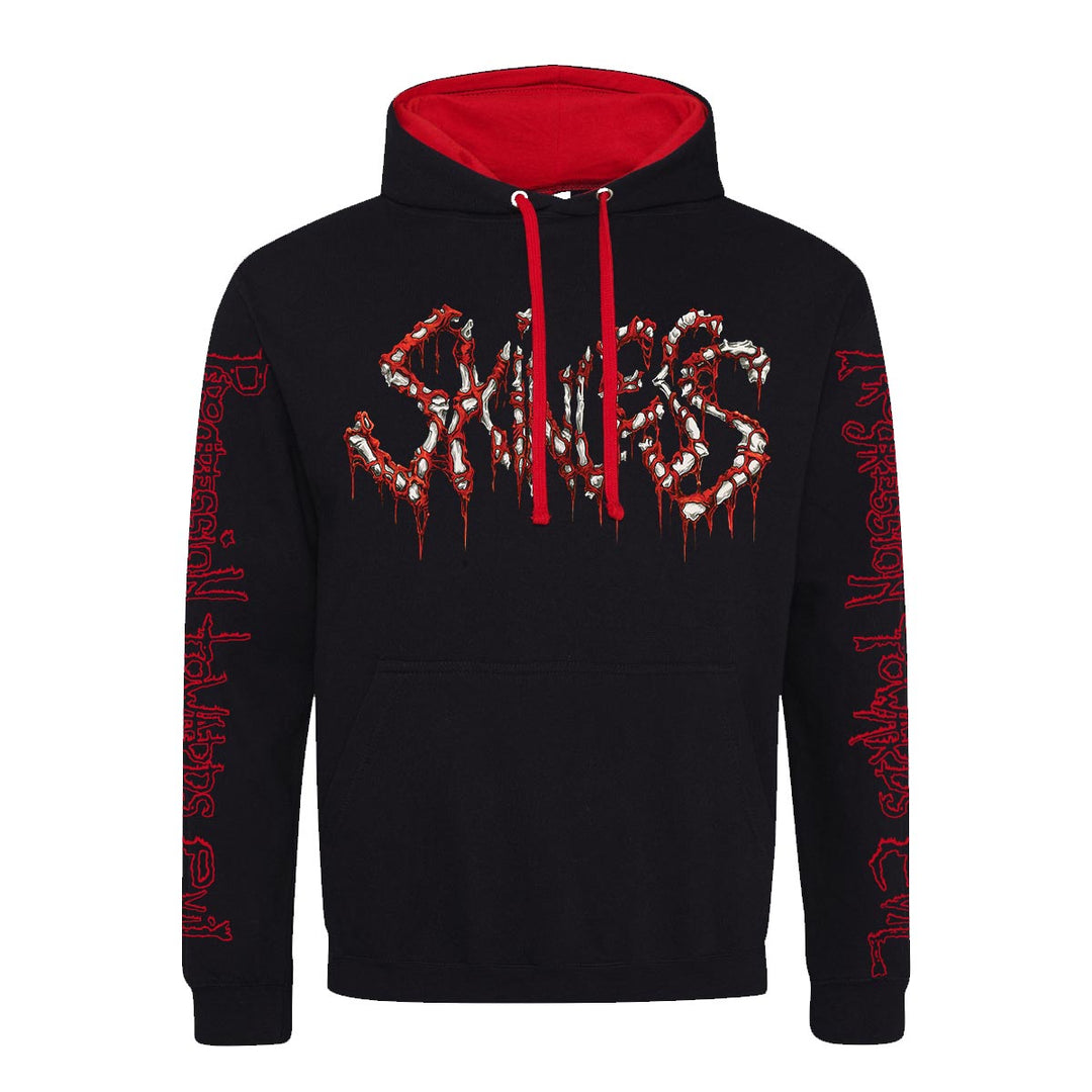 skinless Progression Towards Evil Black/Red Contrast Pullover front