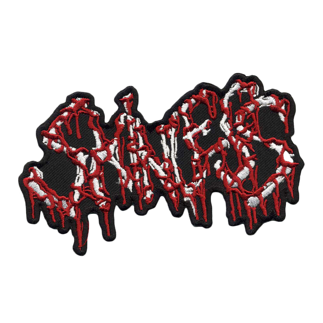 skinless Red White Logo Die-Cut Patch