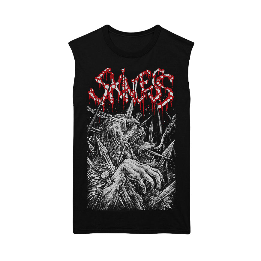 skinless Tortured Black Muscle Tank