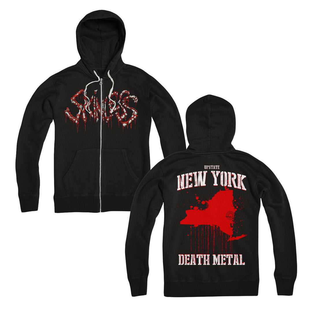 skinless Upstate Black Zip-Up front and back