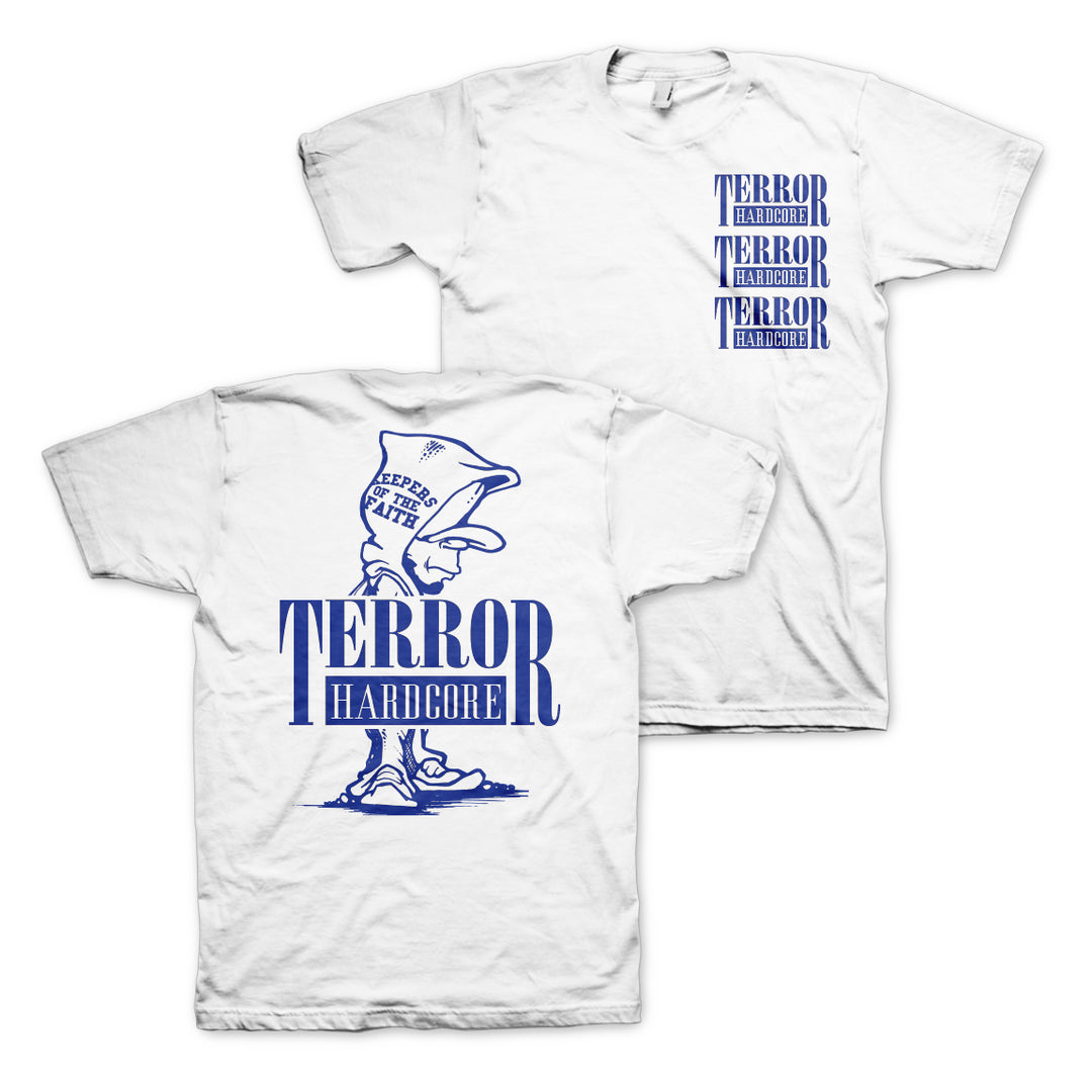 terror KOTF Character White T-Shirt front and back