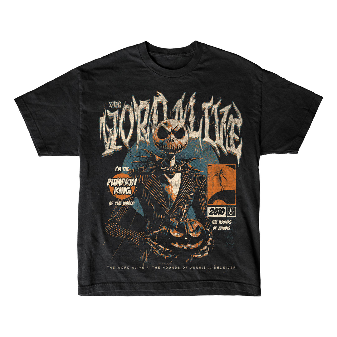 the word alive Pumpkin King - Black T-Shirt