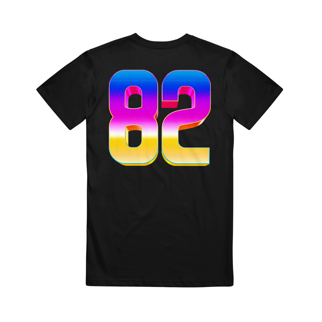 totally tubular festival Logo - Black T-Shirt back