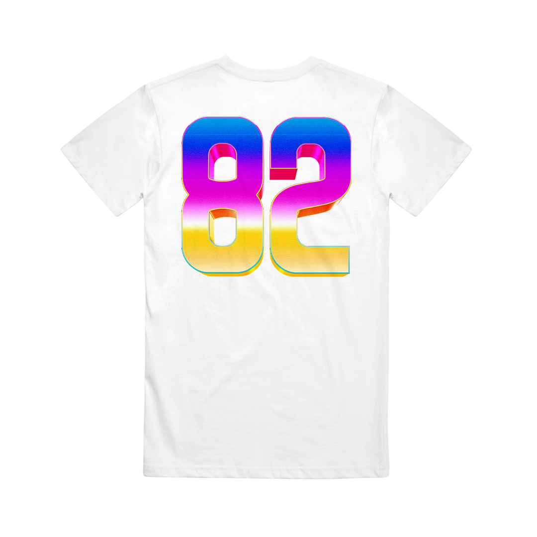 totally tubular festival Logo - White T-Shirt back