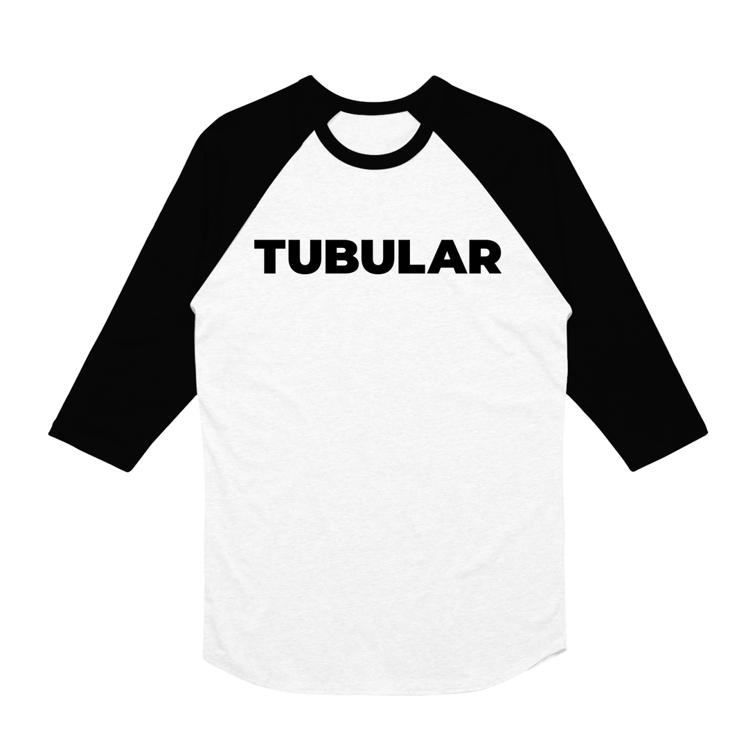 totally tubular festival Tubular 82 - White/Black Raglan front