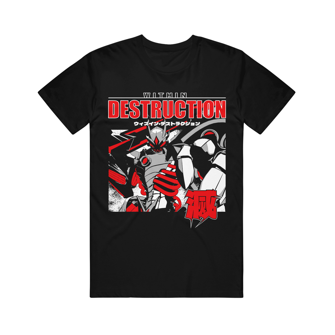 within destruction Animetal - Black T-Shirt