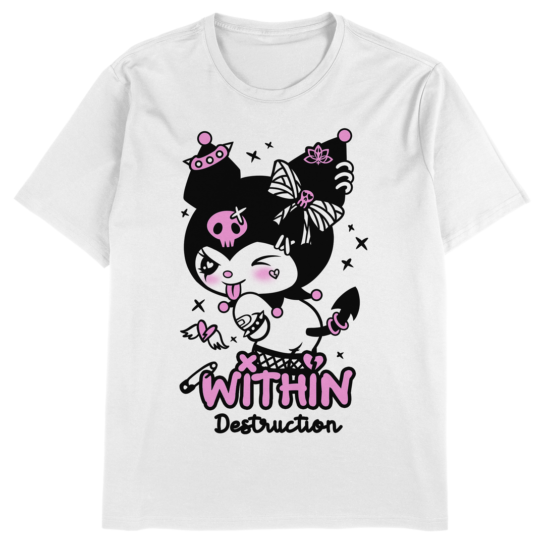 within destruction Devil Kitty - White T-Shirt