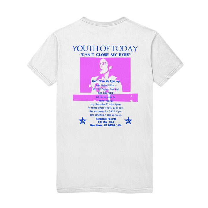 youth of today Can't Close My Eyes - White T-Shirt back