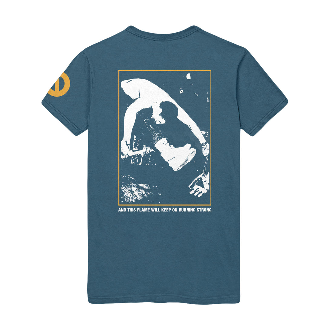youth of today Flame Still Burns - Indigo Blue T-Shirt back