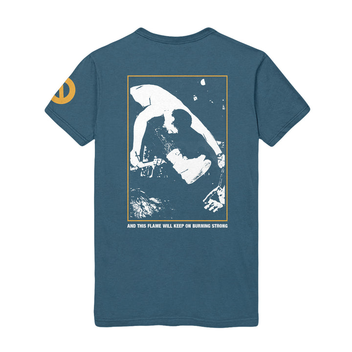 youth of today Flame Still Burns - Indigo Blue T-Shirt back