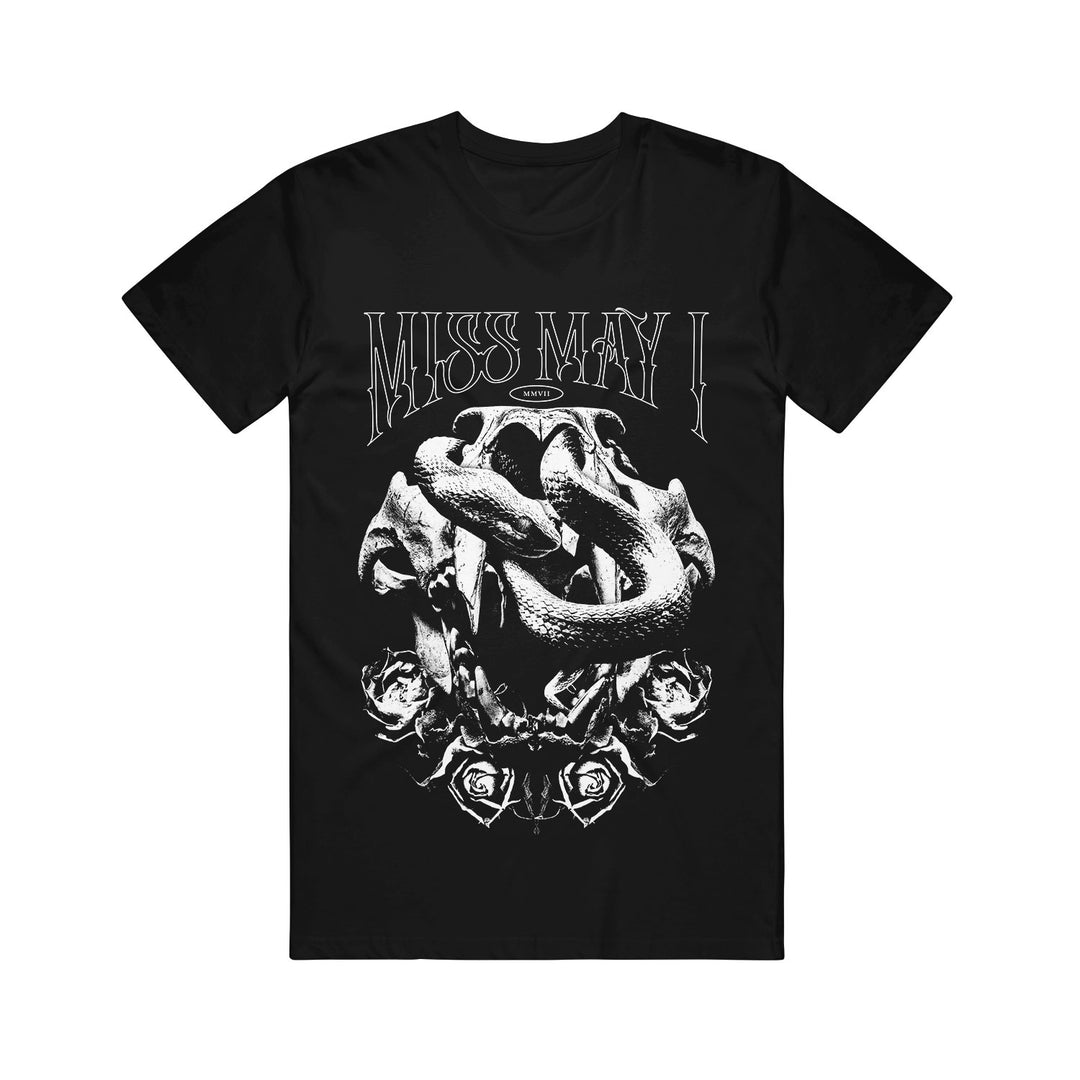Skull Serpent Black T-Shirt