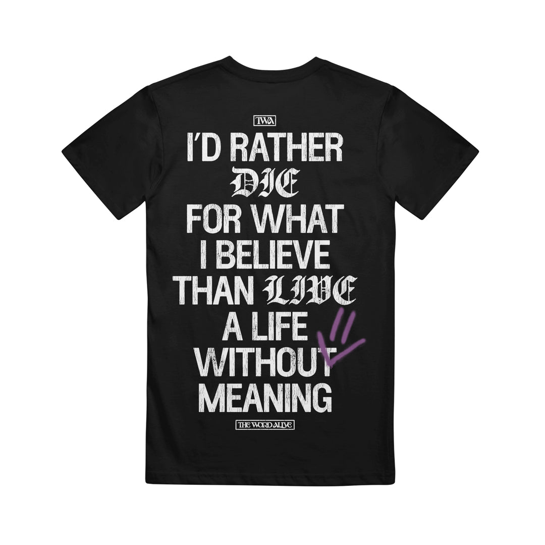 Lyric Black Tee