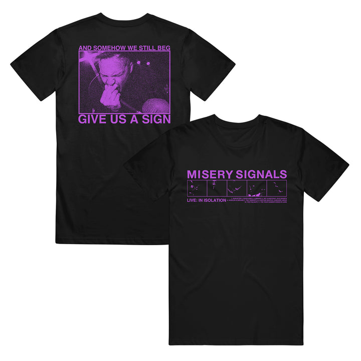 Give Us A Sign Black Tee