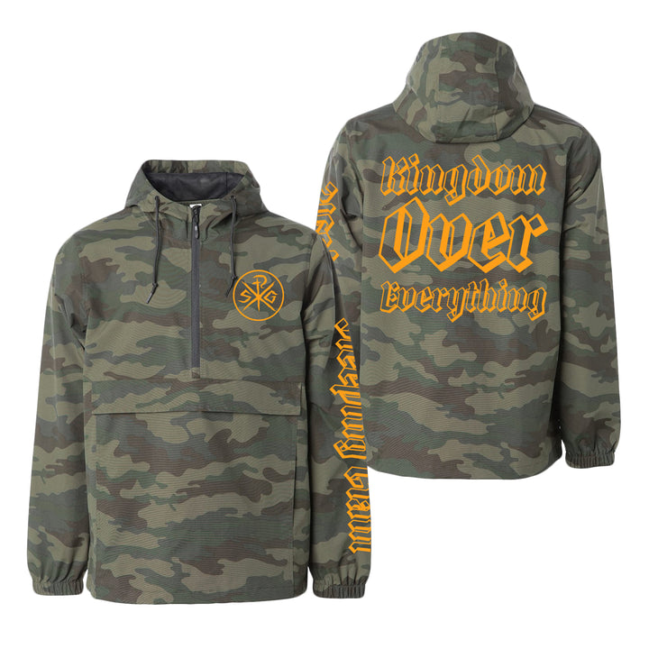 Kingdom Over Everything Camo Windbreaker Jacket