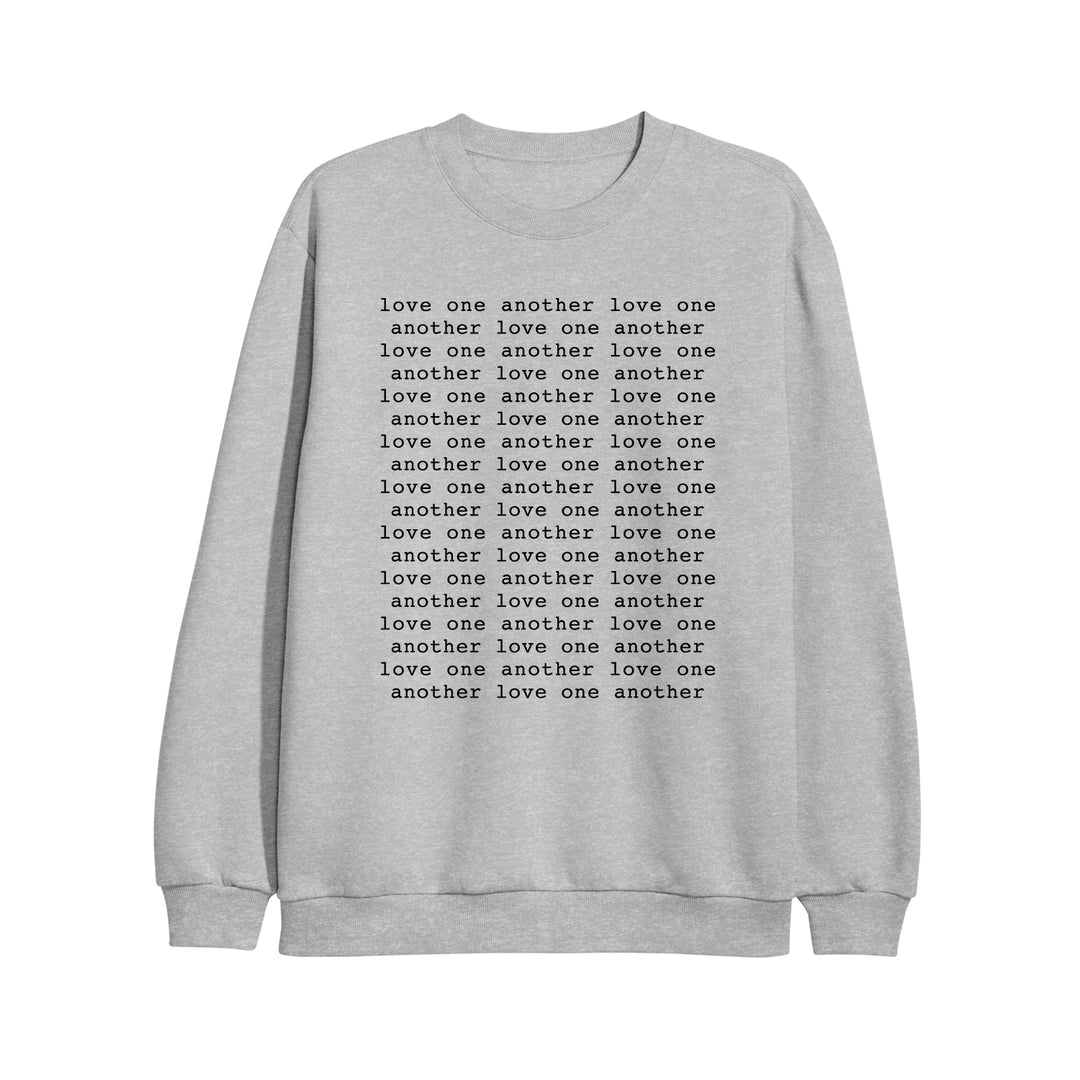 Love One Another Heather Grey Crewneck Sweatshirt