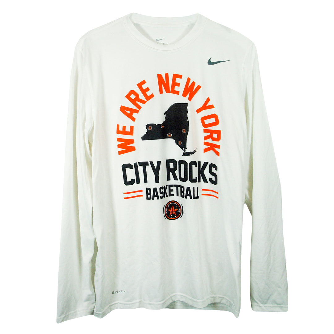 We Are NY White Dri-Fit Long Sleeve
