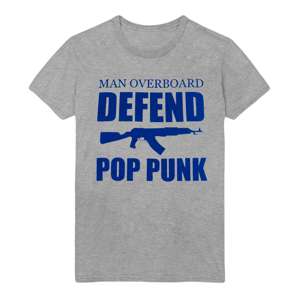 Defend Pop Punk Heather Grey Tee