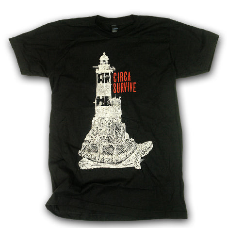 Lighthouse Black Tee