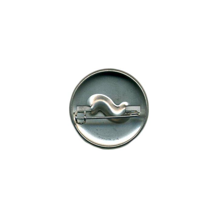 White Infinity Flame Logo Black Pin