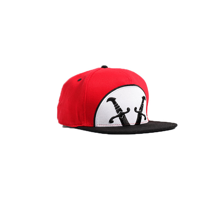 Swords Red/Black Snapback Hat