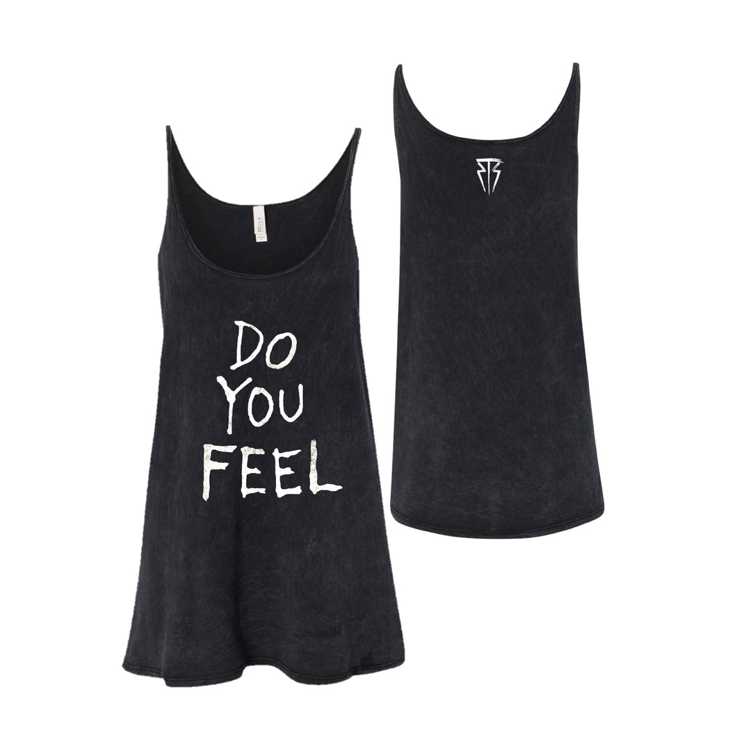 Do You Feel Ladies Black Mineral Tank Top