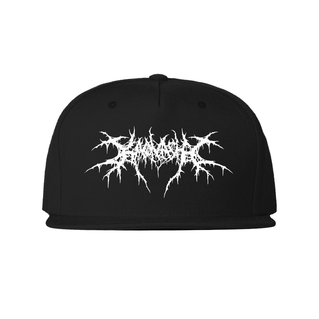 Death Metal Logo Black Snapback Hat