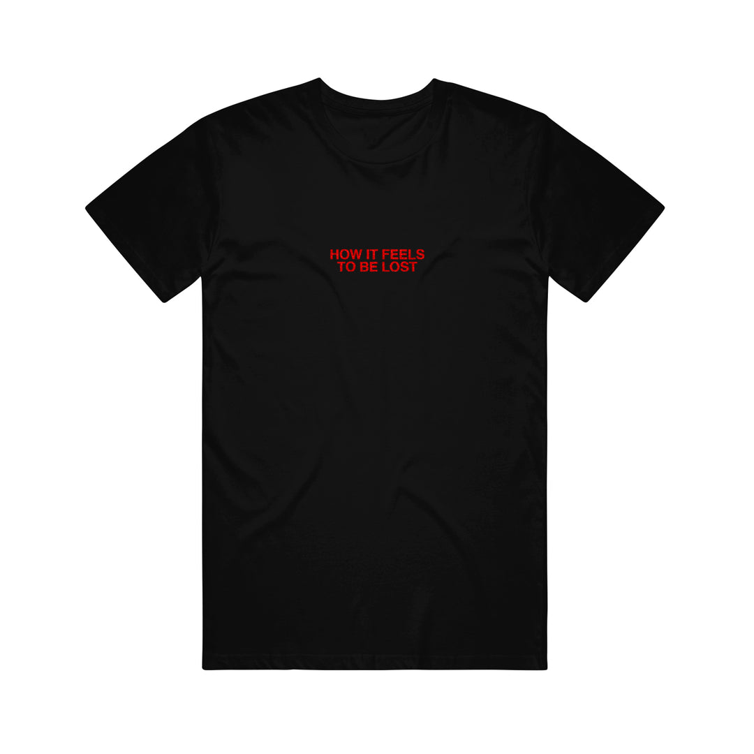 How It Feels To Be Lost (Embroidered) Black Tee