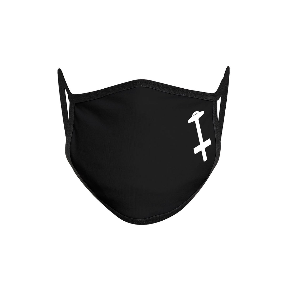 UFO / Cross Black Face Mask