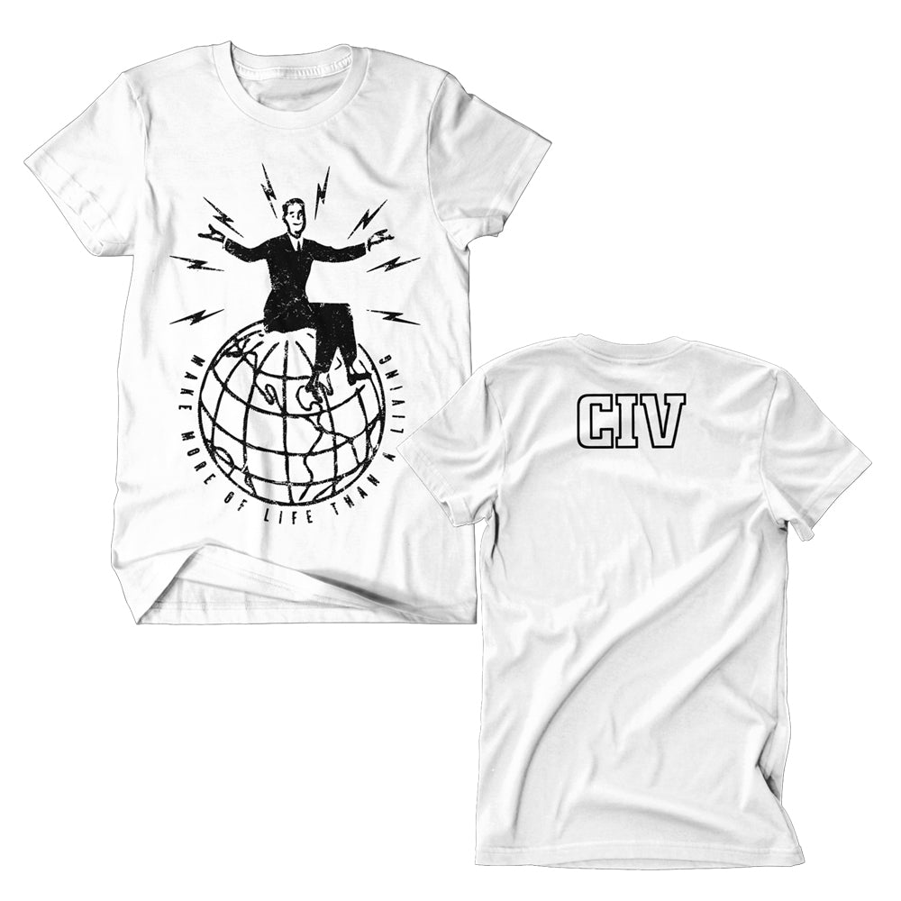 CIV Globe - White T-Shirt